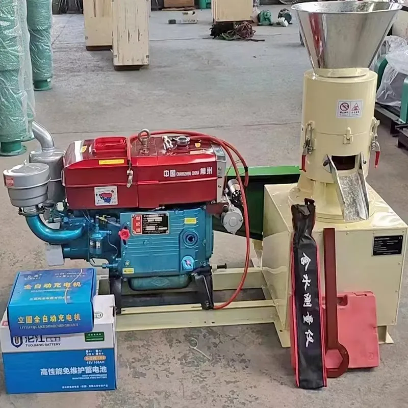 Máquina de pellets accionada por Tractor, máquina para hacer biocombustibles, gránulos de madera de hierba, máquina de prensado de pellets de briquetas de biomasa