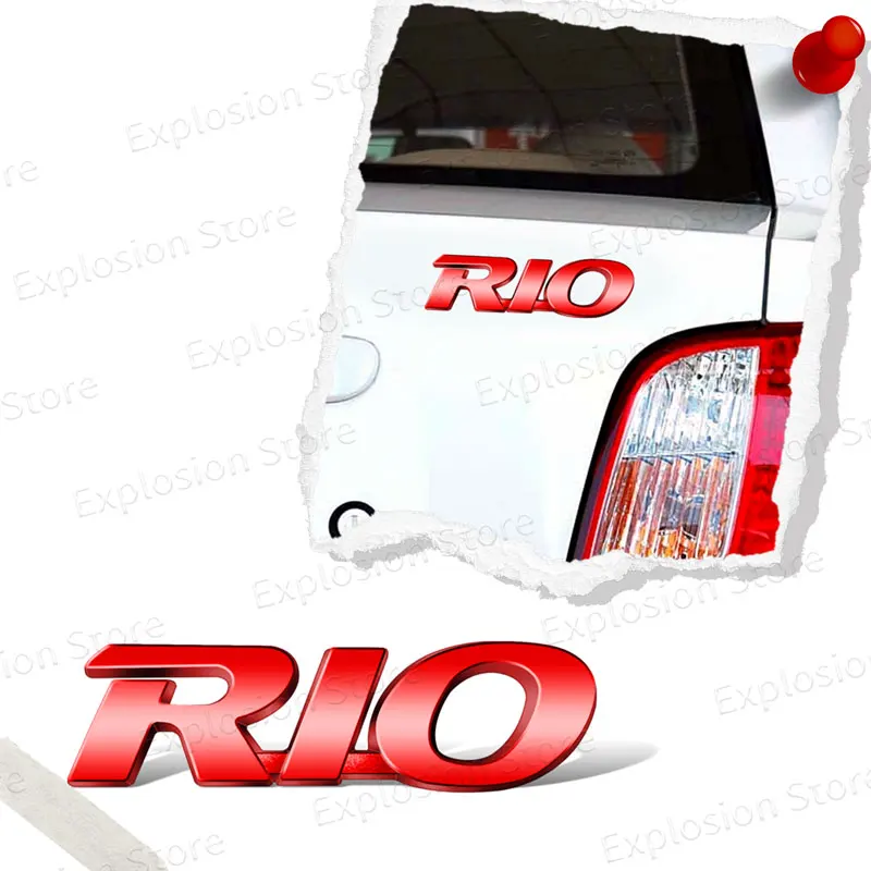 شعار إلكتروني تصفيف السيارة المعدنية ، شعار لاصق ، شارة الصندوق الخلفي ، ملصق الحاجز لكيا ريو ، سبورتاج ، ستينجر ، K3 ، K4 ، K5 ، بيكاندو ، سيد #5