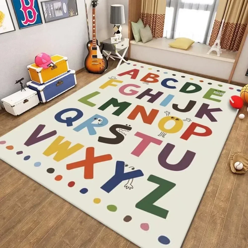 Baby Play Mat Kids Parking Lot Mat Traffic Map Game Blanket Play House Crystal Velvet Road Early Education Kindergarten Carpet