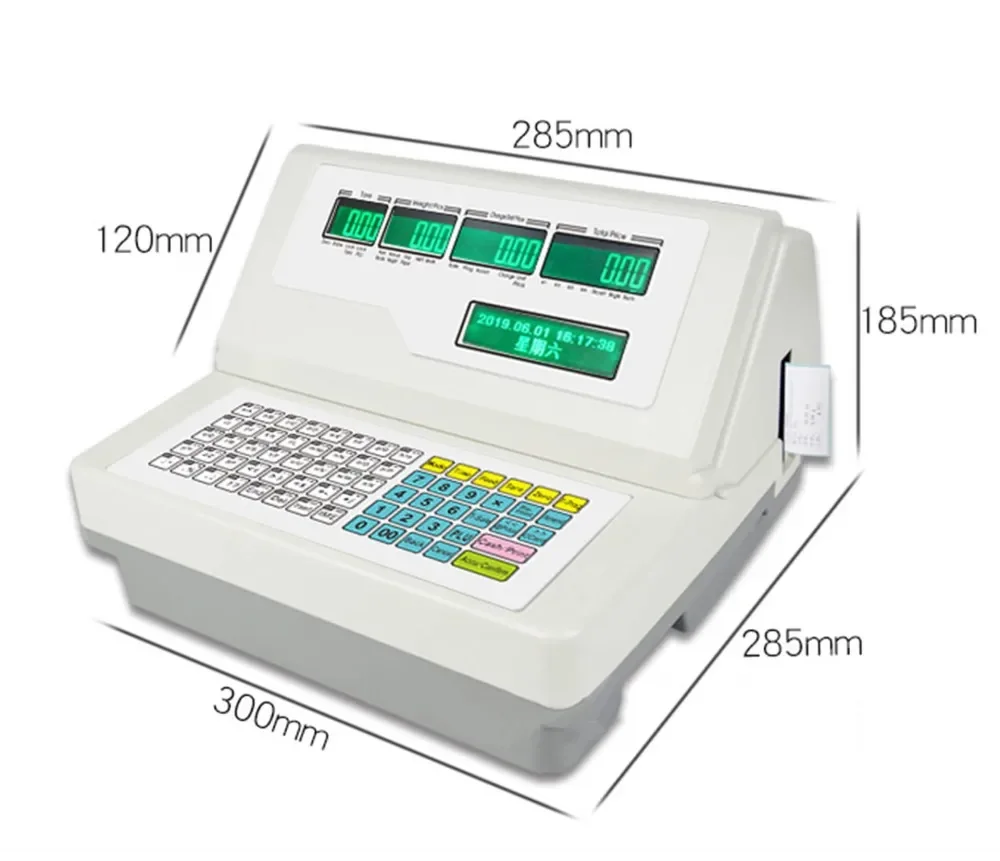 

Весы-индикаторы со встроенным принтером для наклеек 30 кг 60 кг