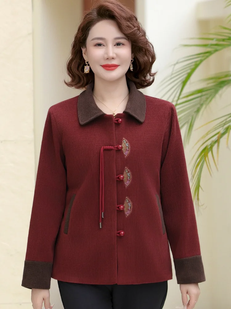 new-chinese-sle-velvet-jaet-embroidered-collar-outerwear-for-middle-aged-women-spring-faion-mommy-clothes-collar