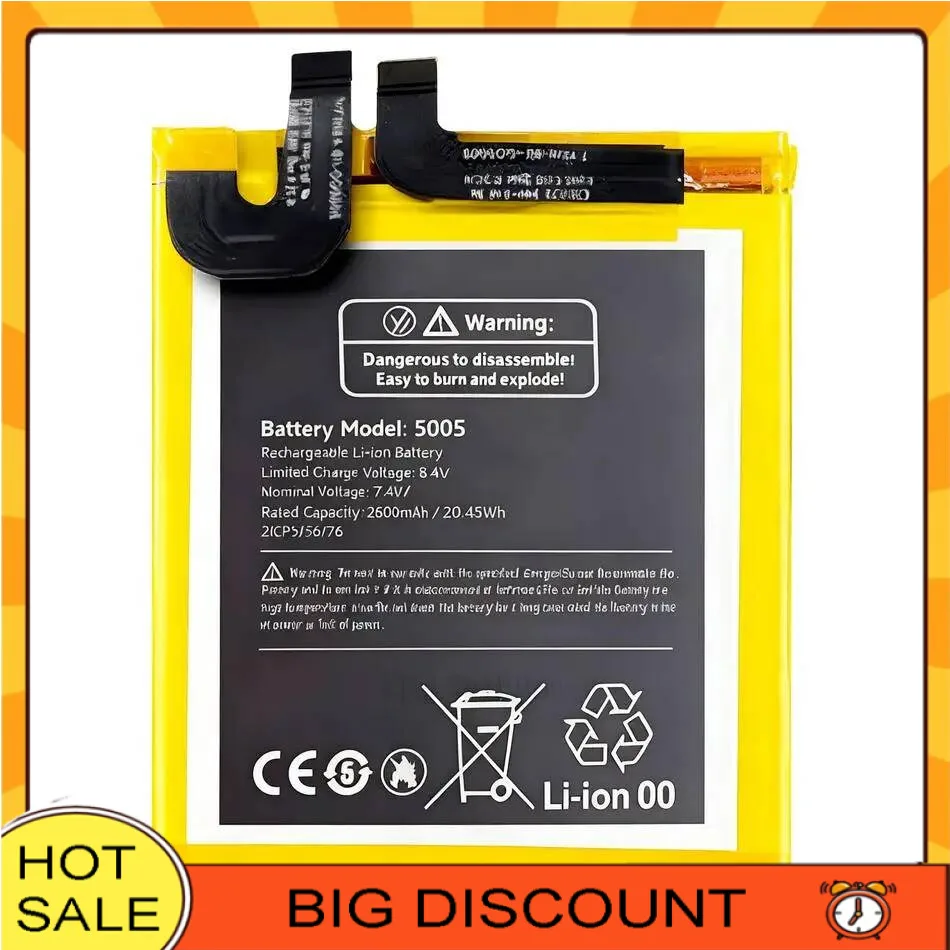 

Long Lasting For Ulefone Armor 23 Ultra 5005 Mobile Phone Battery Stable 2640Mah