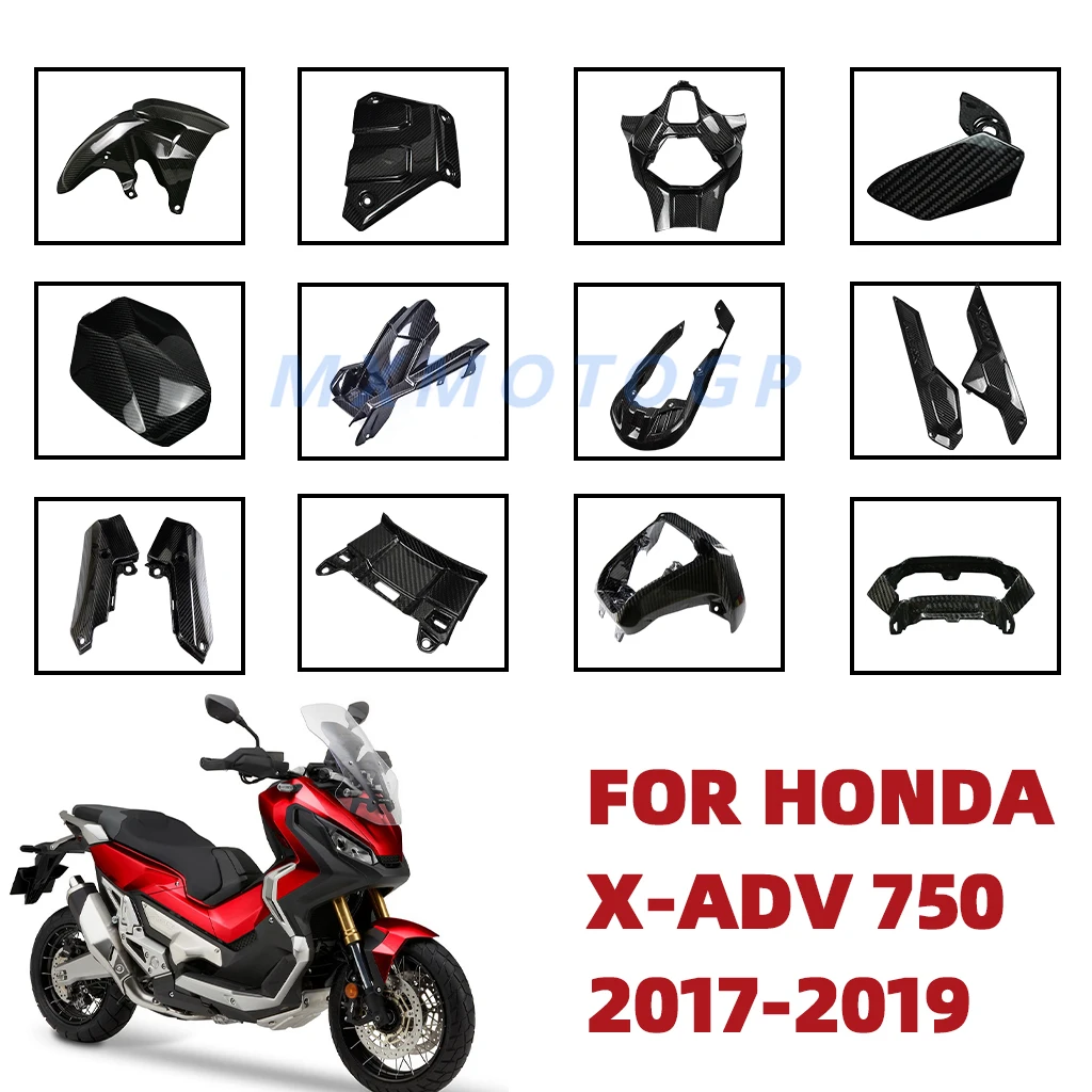 

For Honda XADV 750 X-ADV 750 2017 2018 2019 100% Carbon Fiber Rear Hugger Rear Fender Side Panel Fairing Motorcycle Accessories