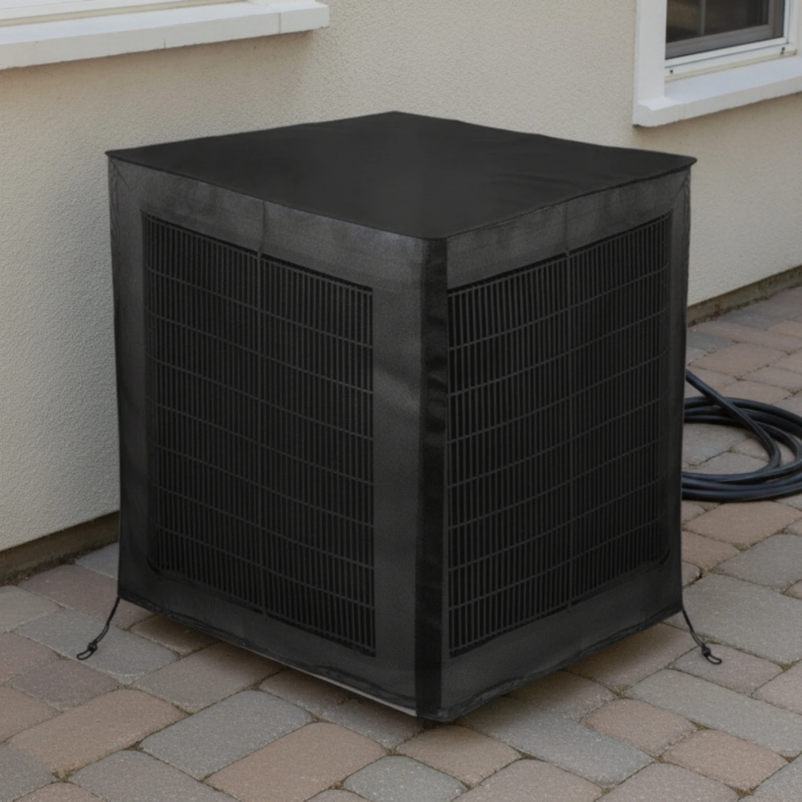 Outdoor Air Conditioning Cover Mesh Air Conditioner Cover Heavy Duty Resistant for Homeowners, Yard, Patio