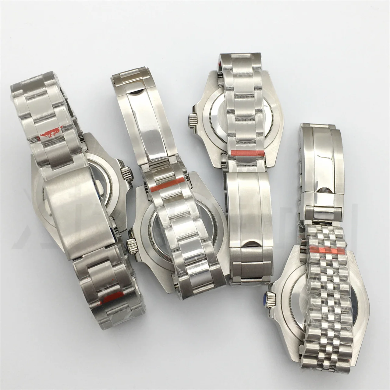 40mm 120 Clicks Brushed Stainless Steel Watch Part Case Uni-directional Sapphire Glass Fit NH34NH35 NH36 ETA28 PT5000 Waterproof