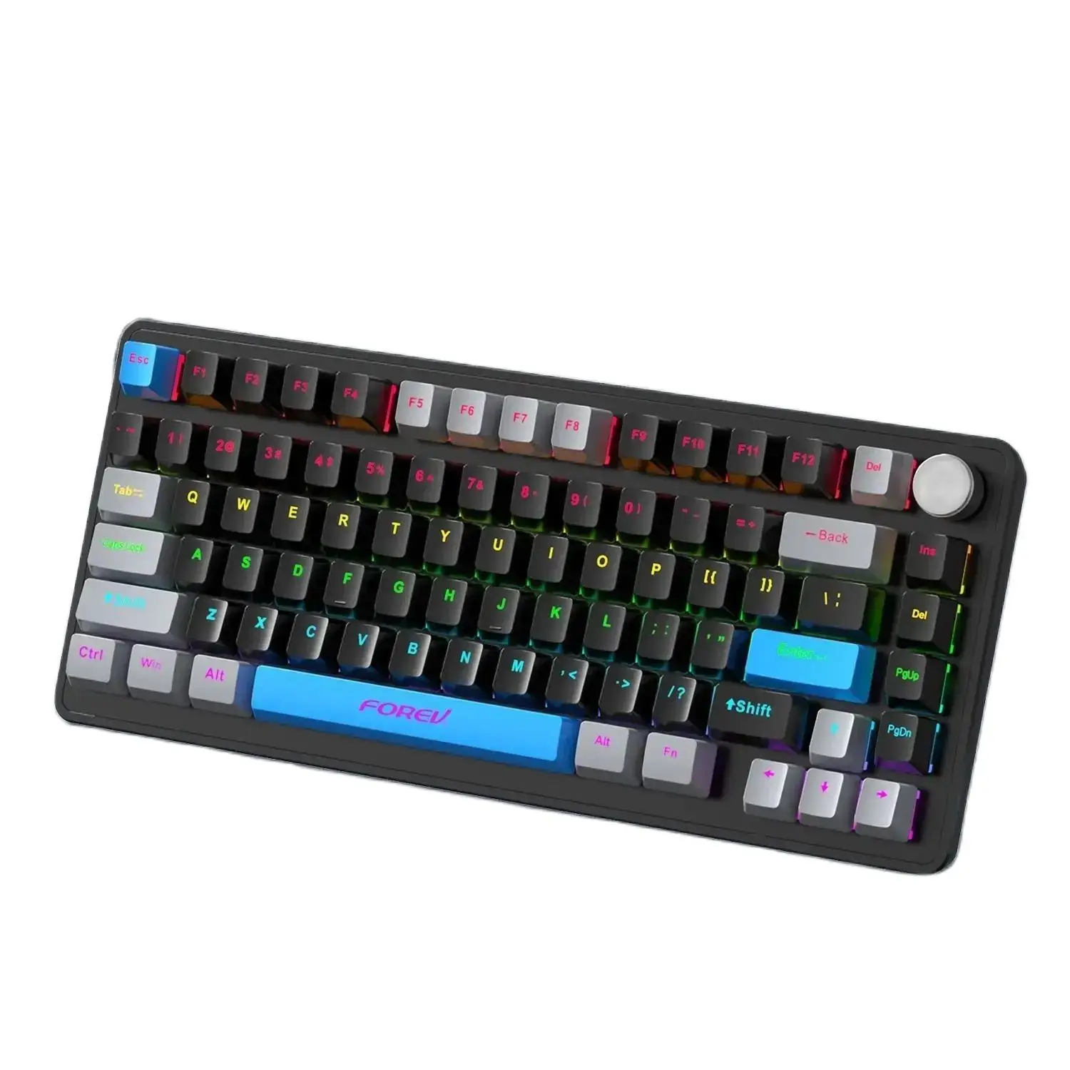 

K82 Проводная механическая клавиатура с RGB-подсветкой, игровая клавиатура с горячей подсветкой, разноцветная светящаяся клавиатура для ноутбука, киберспорта, геймера