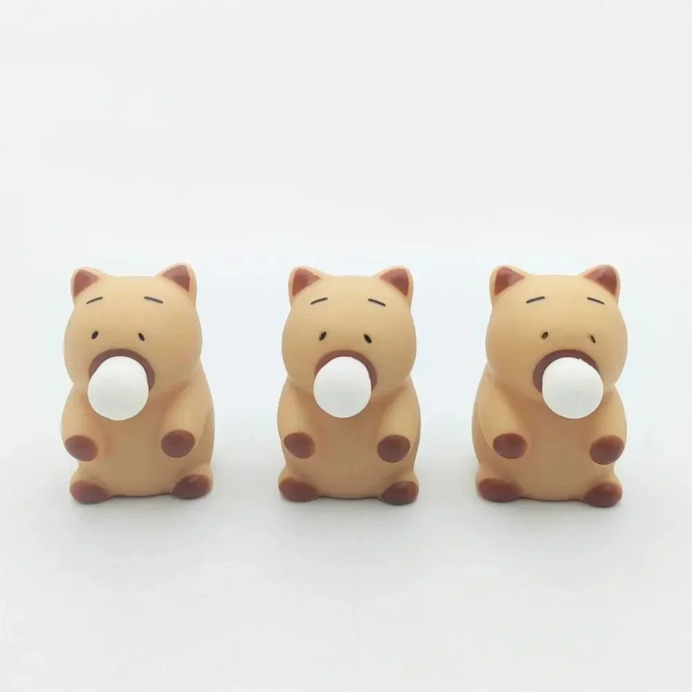 Simulation Cute Relaxing Squeeze Toys Capybara Water Animal Soft Rubber Unstressed Fun Toy Gifts Ornament