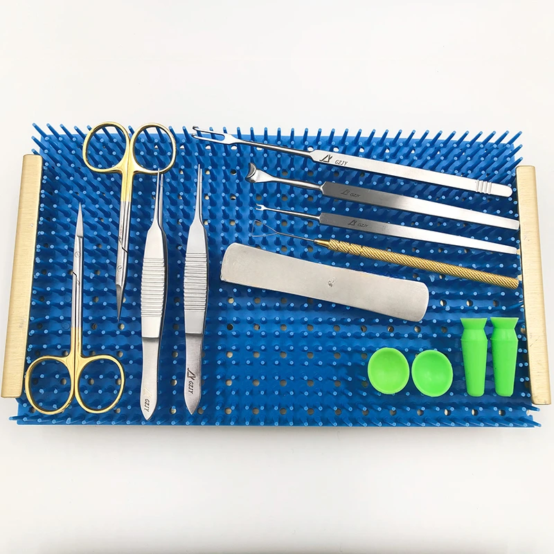 New Ophthalmic Double Eyelid Surgery Instruments Set Kit Blepharoplasty Surgical Instrument Set