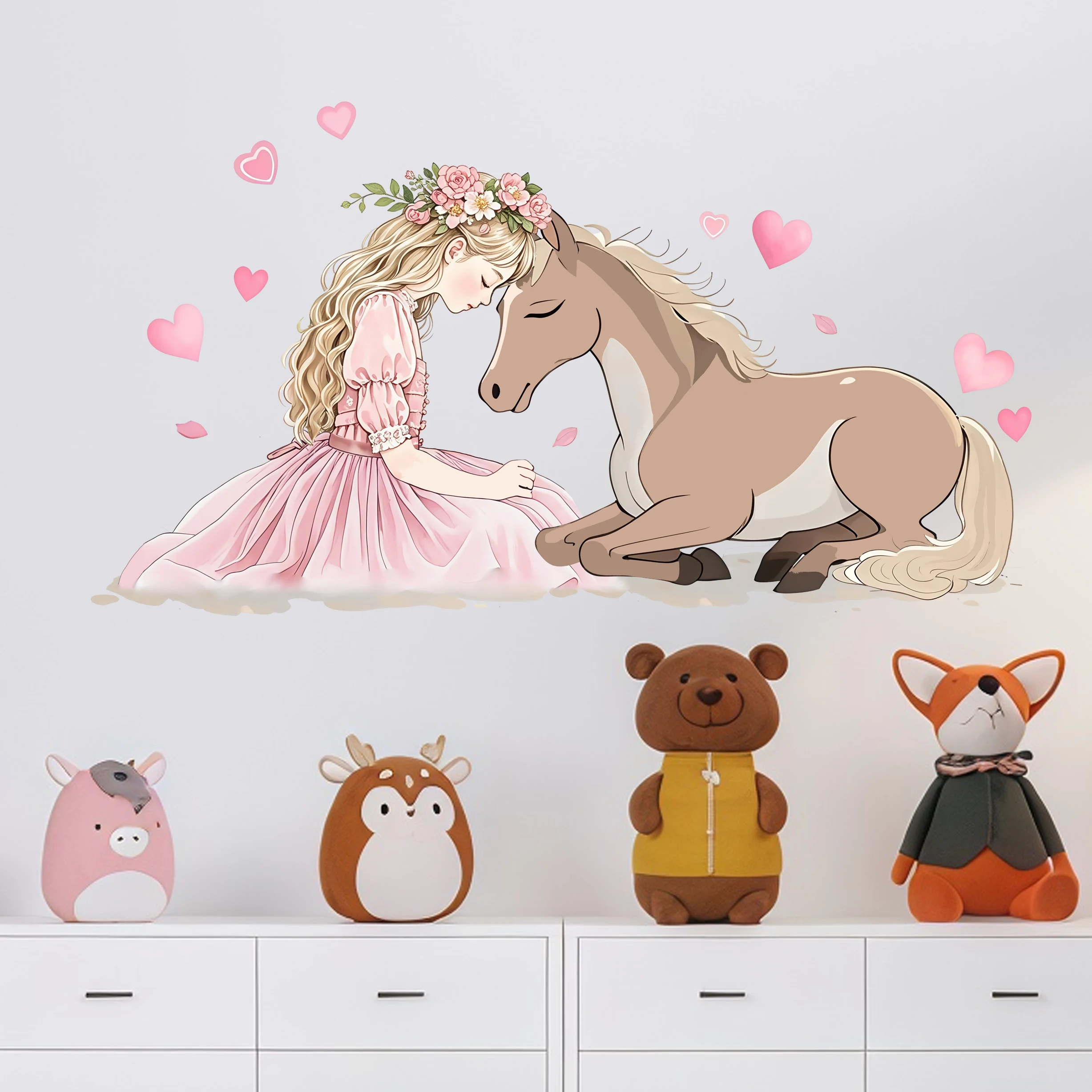 สติ๊กเกอร์ติดผนังลายม้าแสนโรแม - Pvc Panel Background บทวิจารณ์และราคา