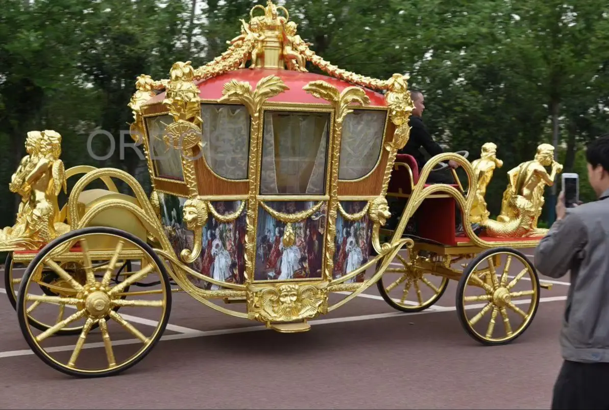 England style Royal horse carriage for wedding/antique wagon