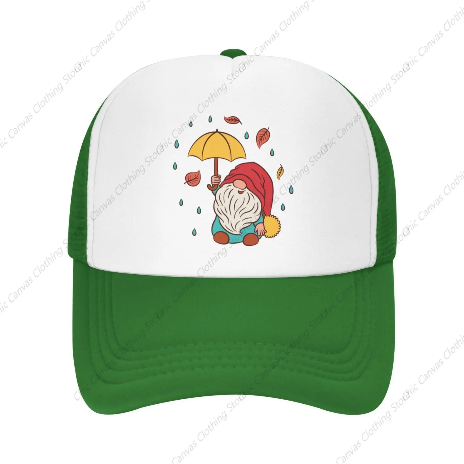 

Mesh Dad Hat Adjustable Washed Cute People Leaves Rain Green Baseball Dad Cap Funny Distressed Ball Trucker Cap For Women Men