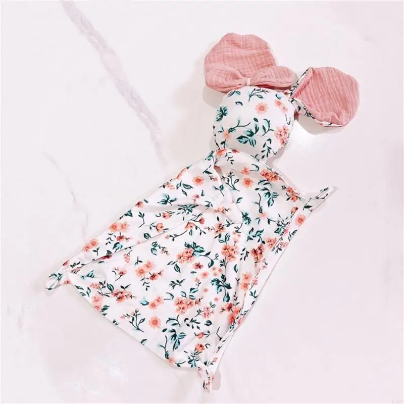 54DF بطانية من الموسلين القطني للأطفال لعبة النوم تهدئة استرضاء المناشف لعبة الدب المحشو تكبب لعبة الوليد الطفل دمية النوم