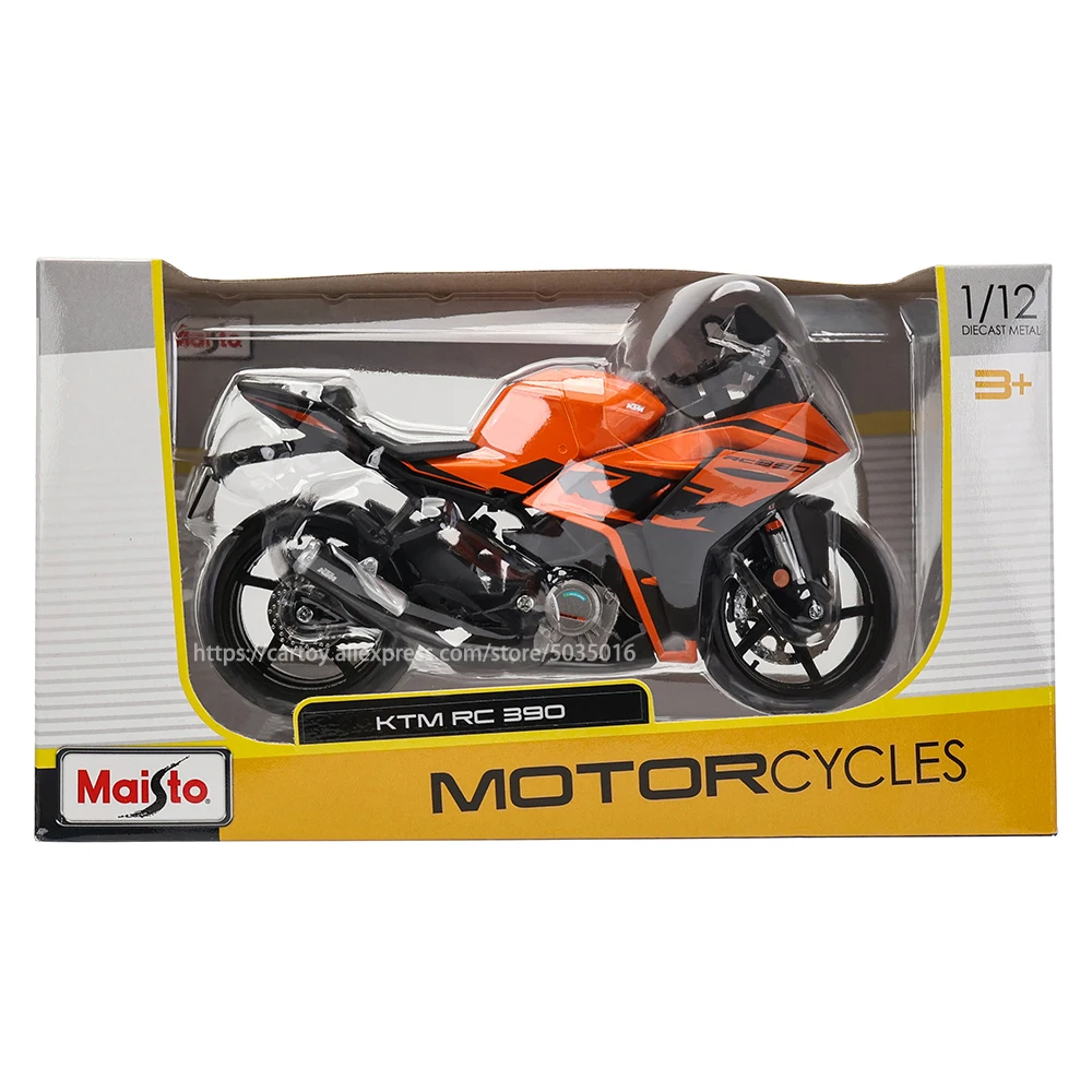 Maisto ktm-合金モーターサイクルモデル,1:12,ktm rc 390, 690,duke 1290,シミュレーション,落下防止,車の収集ギフト