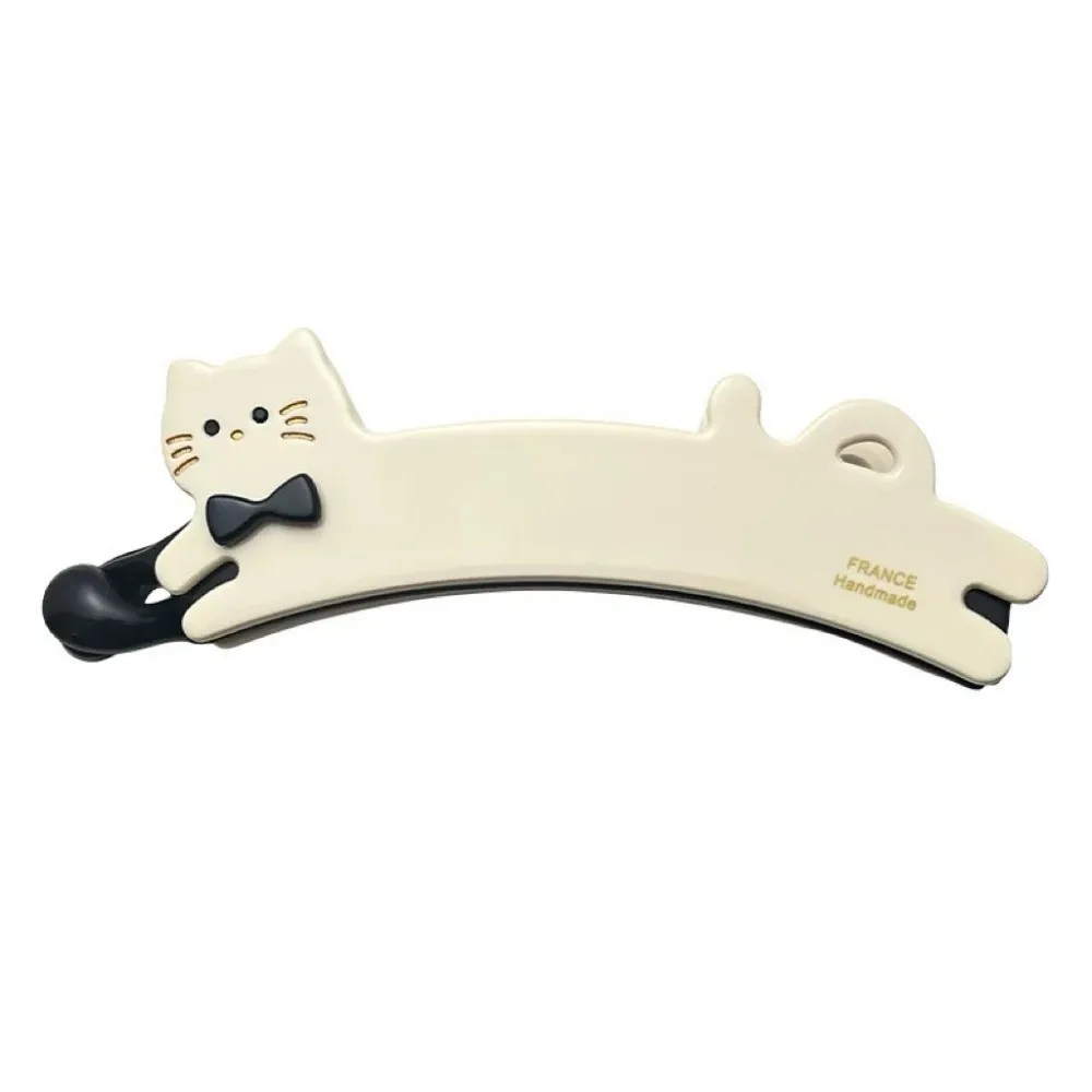 New Cute Cat Banana Clip Hair Accessor Hair Styling Tools Korean Style Twist Clip Large Vertical Banana Scratching