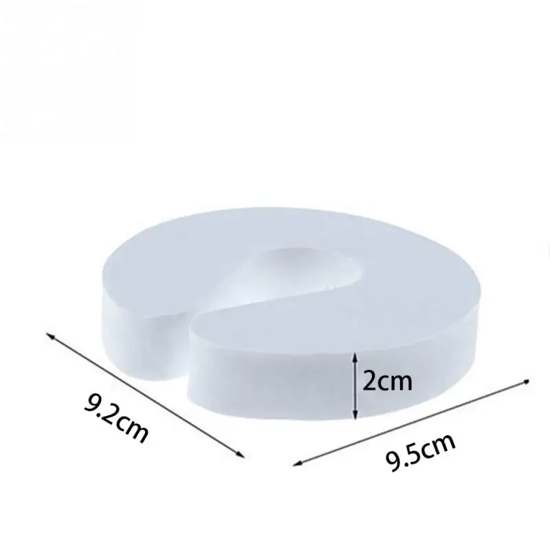 6pcs C-Shape Child Finger Safety Door Plug Foam Door Stopper Baby Lock Prevents Pinches Home Security Pack of 6