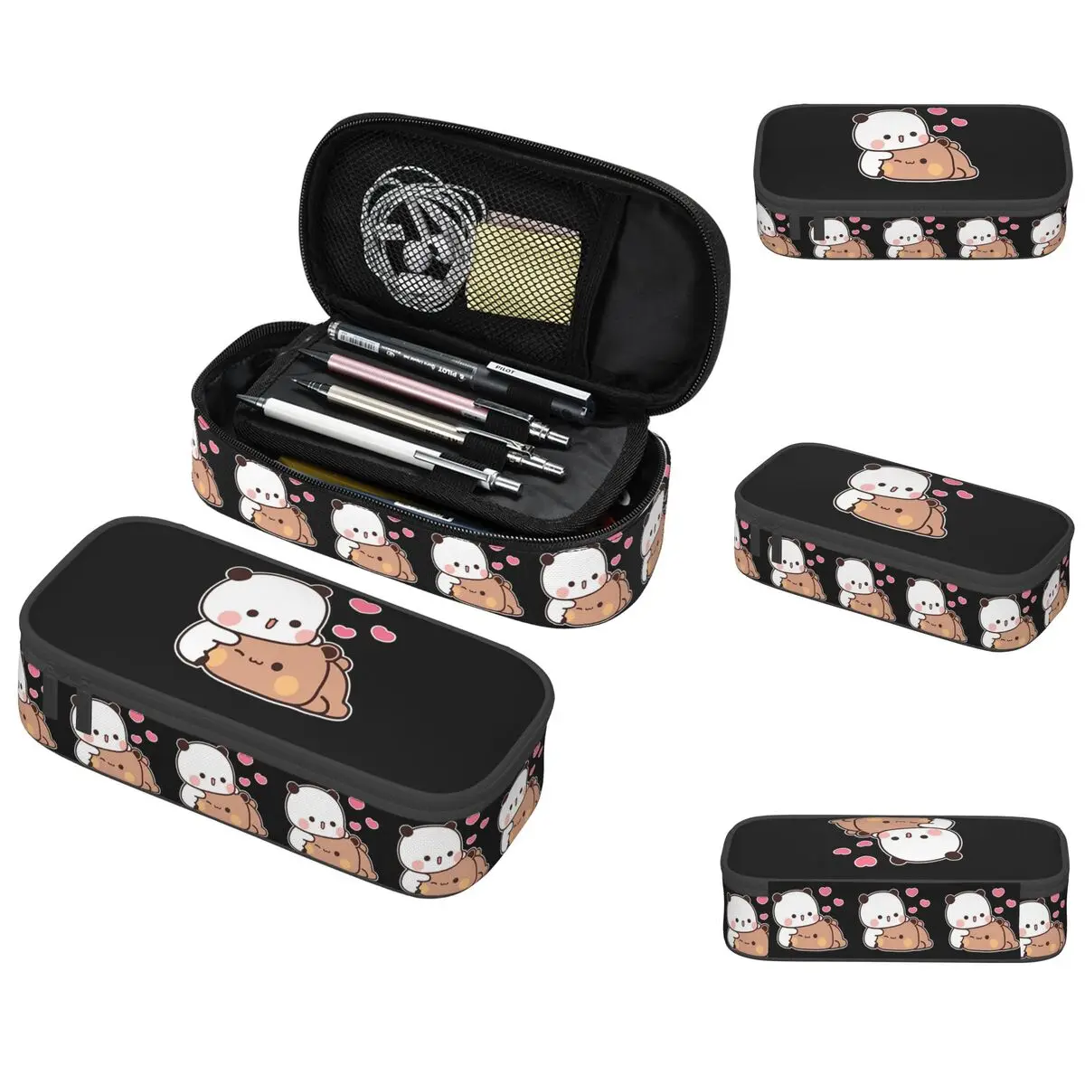 Estuche para lápices Panda Brownie Bear Mochi Cats para niños y niñas, caja para bolígrafos escolares, bolsa para lápices, suministros de papelería, bolsa porta bolígrafos