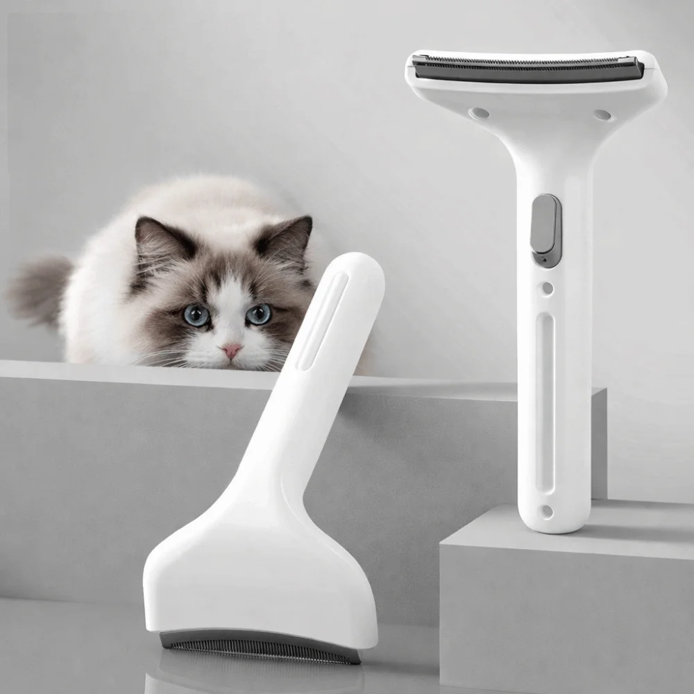 

Stainless Steel Pet Dematting Comb Comfortable Grip Anti-tangle Pet Hair Thinning Brush Professional 1mm Fine Tooth