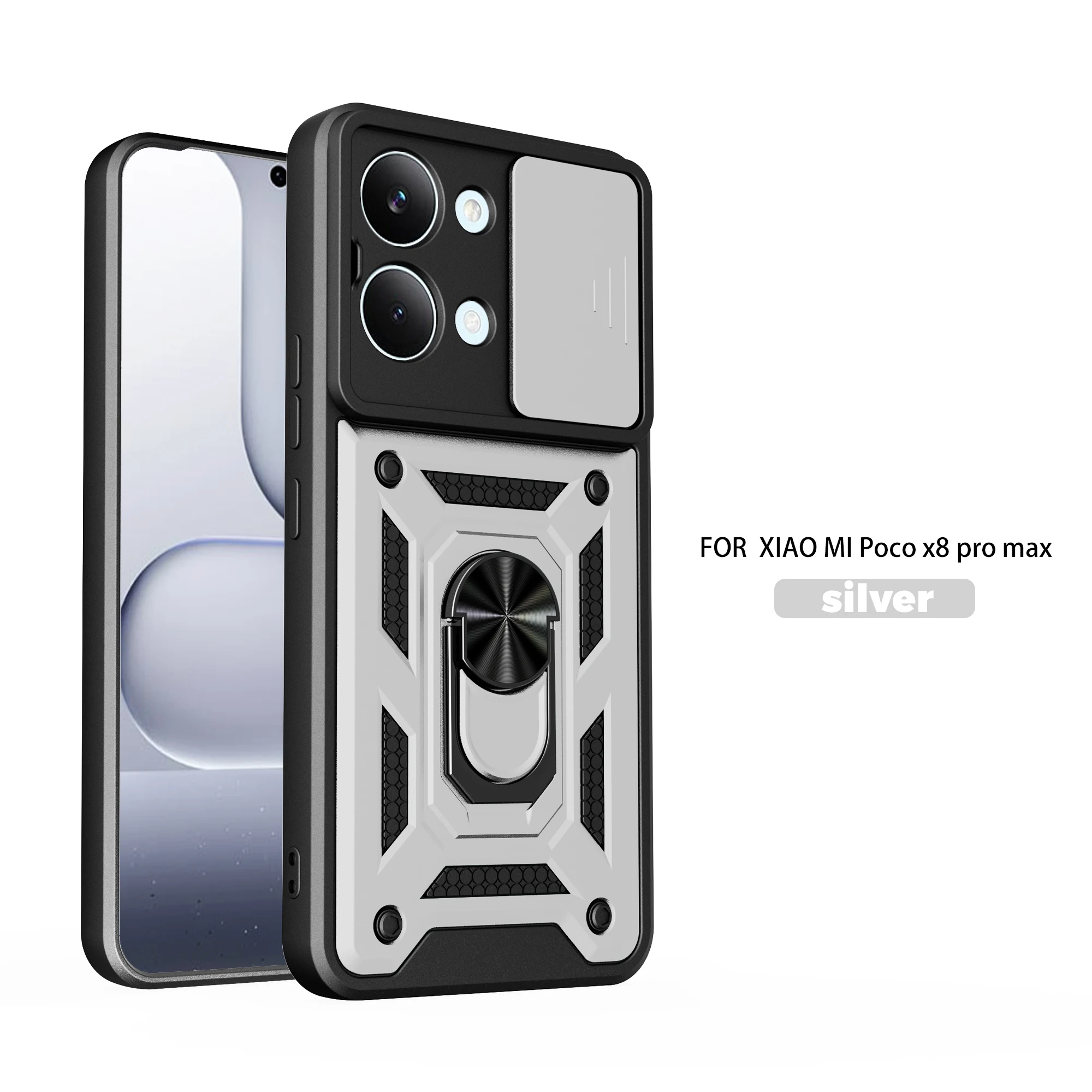 Stoßfeste Panzerhülle für Mi POCO X8 Pro Max Autohalterung Handyhülle für POCO X8 X7 X6 Pro X7 X6 Kameraschutz Fundas