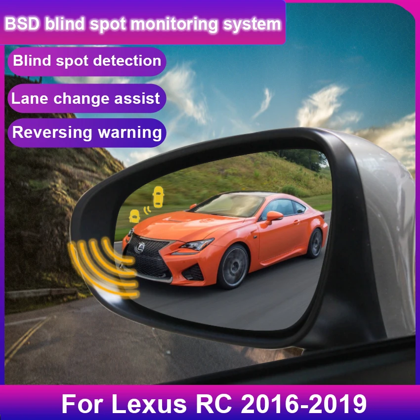 For Lexus RC 2016-2019 Microwave Sensor Change Driving Reversing Radar Sensor Car BSA BSM BSD Blind Spot Radar Detection System