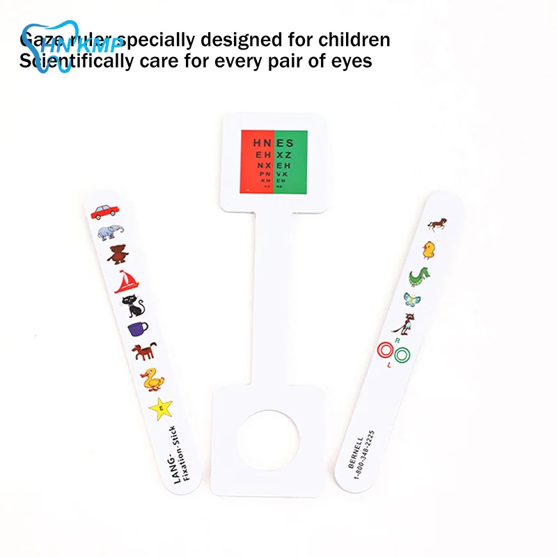 Children Vision Tester Fixation Stick - Red/Green Anti-Suppression Eye Exam Training Tool Visual Inspection Accessory