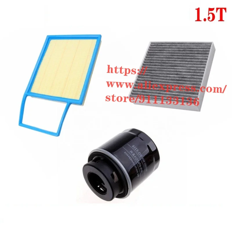 3pcs/set Filter Set for 20 BYD Song Plus 1.5T Air &Oil &Cabin Filter