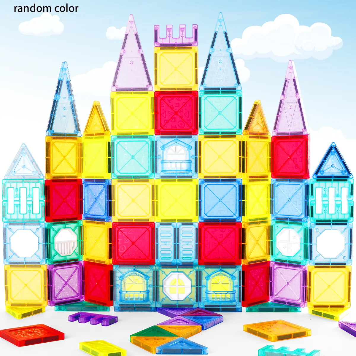 

Магнитный конструктор, строительный набор, Монтессори, STEM, сенсорная развивающая игрушка, сделай сам, для детей от 3 лет, подарки для мальчиков и девочек