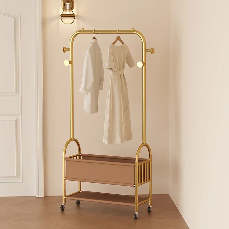 Luxury Bag Clothing Rack Commercial Garment Dress Boutique Double Clothing Rack  Hallway Furniture