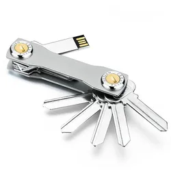 Brand Aluminum Key Wallet DIY Keychain EDC Pocket Keyholder Key Organizer