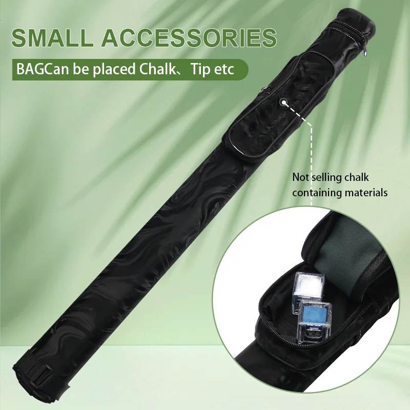 

Black White Velvet Billiard Cue Hard Case Safely Holds 1 Butt and 1 Shaft Pool Cue Storage Featuring 2 Compartments Protective