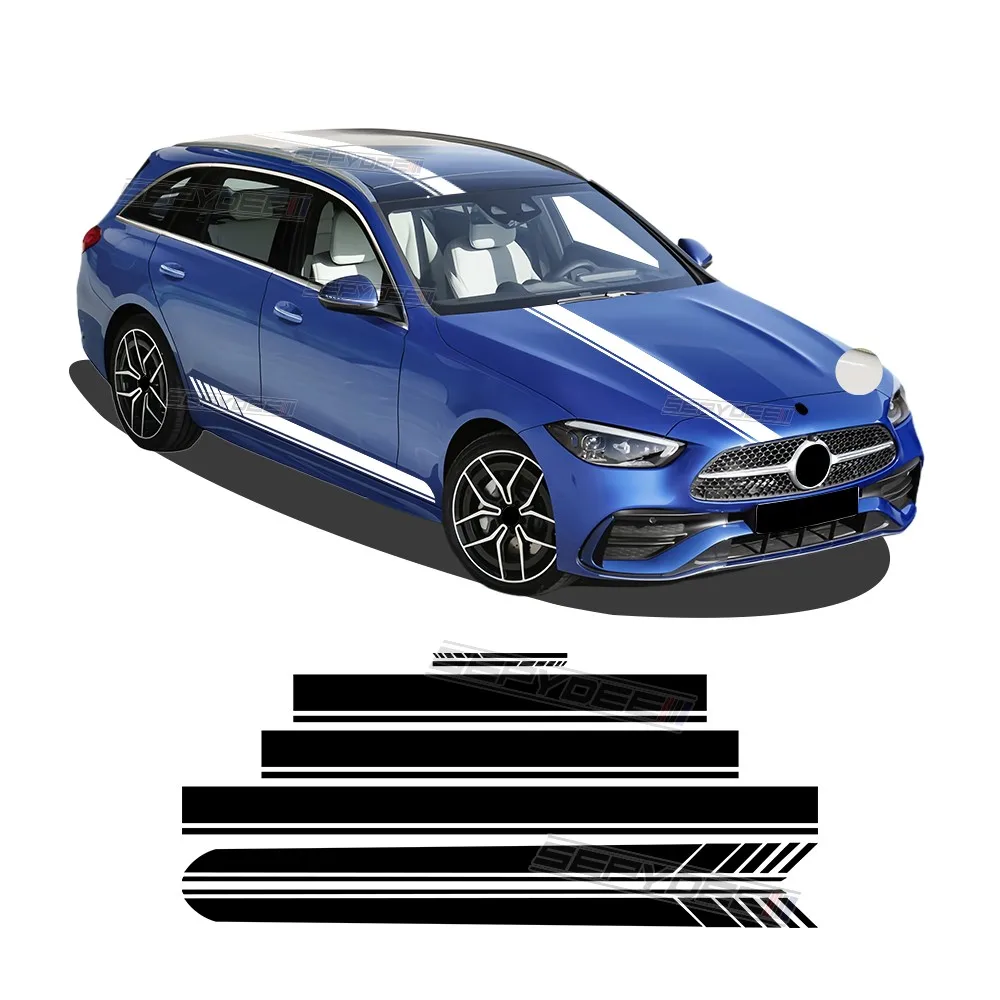 

Комплект наклеек на кузов автомобиля для Mercedes Benz C Class W206 S206 AMG C63 C43 C300 C200 2022-2024 автомобильные аксессуары