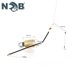 NGB 20g 30g 40g 50g 60g 70g 80g Basket Holder Bait Cage Feeder With Connector Shap Hooks Carp Fishing Accessory