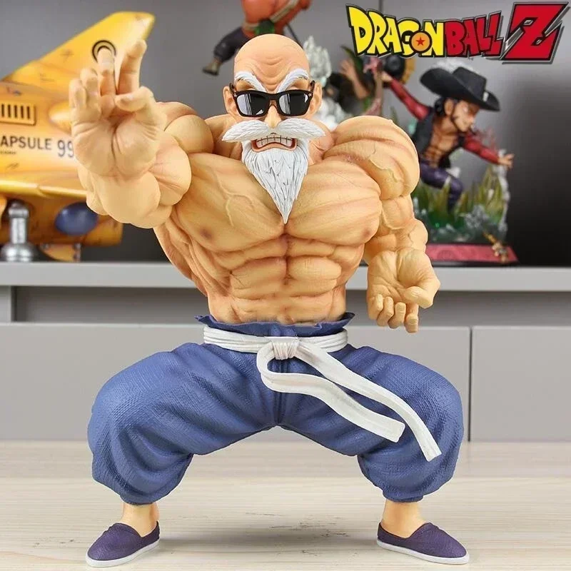 

23cm Dragon Ball Cs Muscle Strengthening Wu Tian Teacher Turtle Immortal Pvc Sun Wukong Anime Figure Model Cartoon Decor