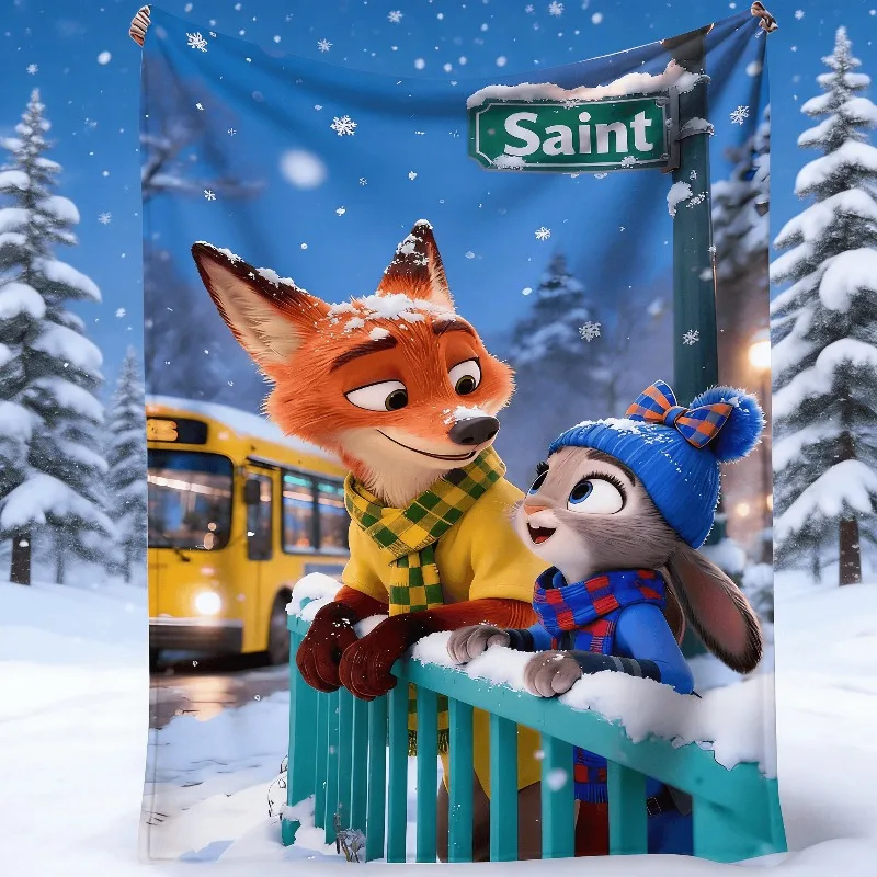 

Флисовое одеяло Zootopia Flash&Other с принтом персонажей, для взрослых, очень теплое, для путешествий, пикников, дома