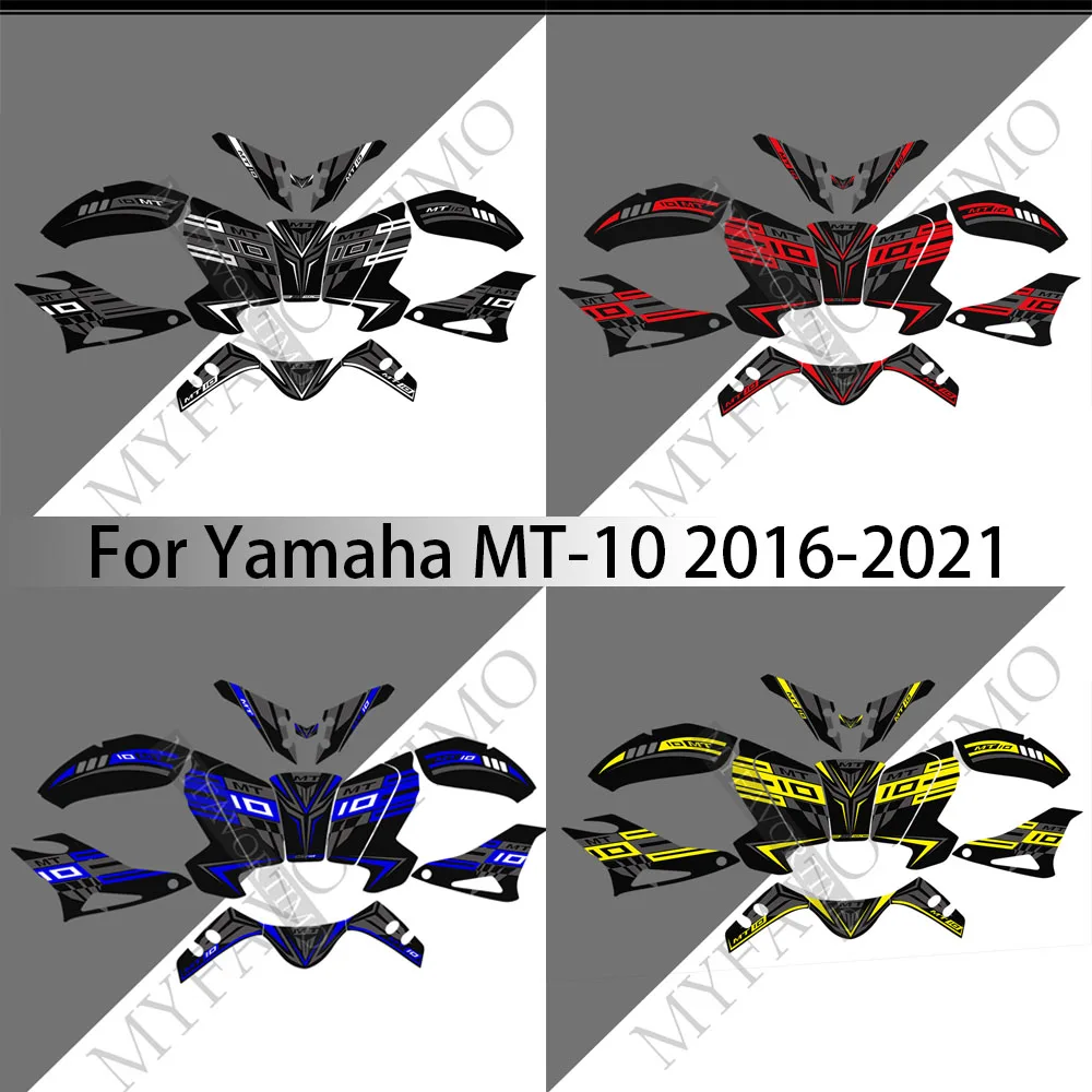 NEW For Yamaha MT10 MT-10 FZ MT 10 Motorcycle Knee Stickers Tank Pad Paint Protector Fairing Accessories Decal Fuel Gas 2016 UP