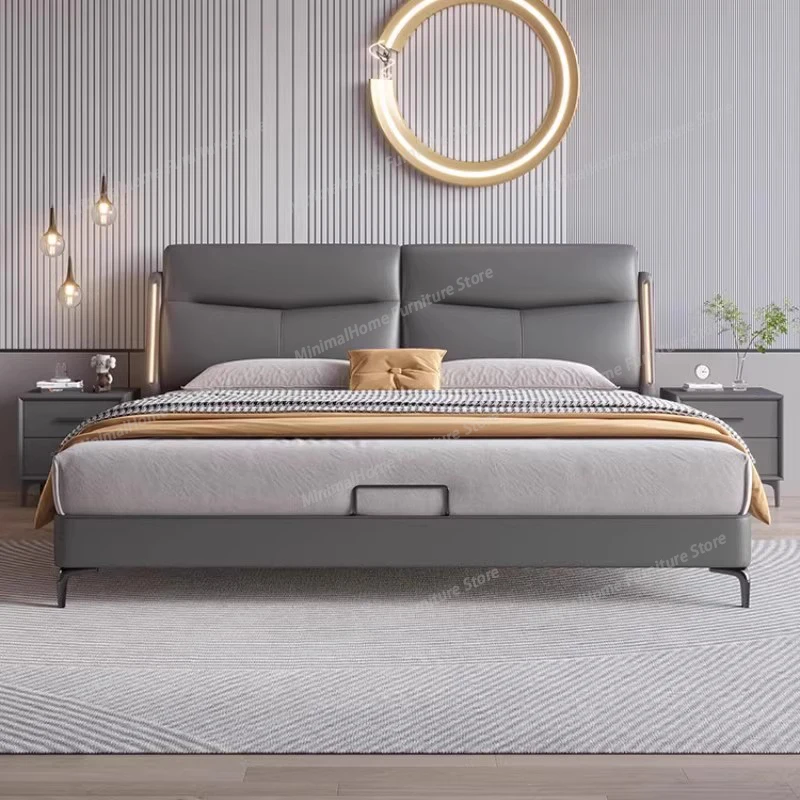 

Простые европейские современные изголовья кроватей, двуспальные детские кровати, кровати размера King Size, компактные платформенные кровати, мебель для гостиной, мебель для отдыха