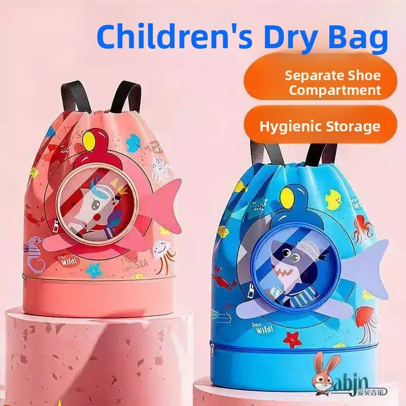 Waterproof Swimming Bag Children Dry Wet Separation Beach Sand Outdoor Storage Pouch Beach Trip Portable Waterproof Bag
