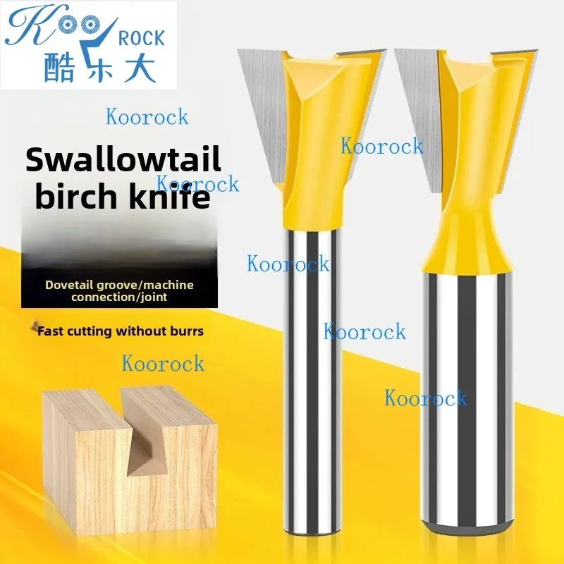 

Slotting Dovetail Cutter Tongue and Groove Bit Trimmer Router Bit Slotting Woodworking Milling Cutter Beehive Box Joint Joinery