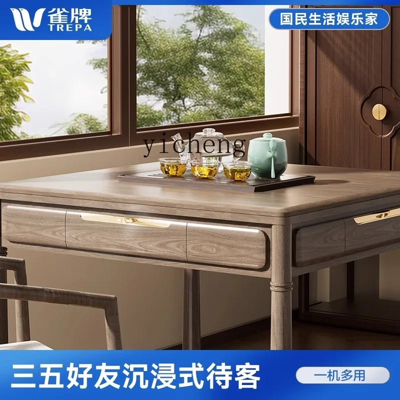 TWR mahjong machine automatic dining table dual-purpose household table bass roller coaster