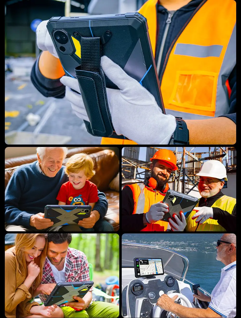 Fossibot Dt3 5g Rugged Tablet, Android 15, 10.4" Display, 12Gb Ram 256Gb Rom, Wifi 6, 66W Fast Charge, 64Mp+32Mp Camera, Nfc