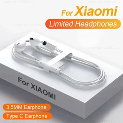 For Xiaomi Type C Wired Headphone 13 12 11 Pro Ultra 3.5MM In Ear Earphone For Redmi Note 11 12 Turbo Earbud Headset Accessories