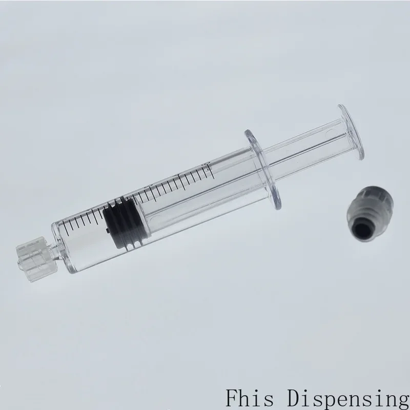 CBD Oils EJuices 5ml Luer Lock Syringe with 23G Needle Reusable Gray Piston Measurement Tip