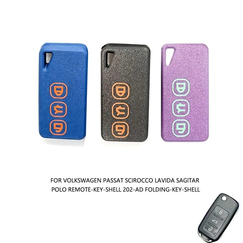 FOR Volkswagen Passat Scirocco Lavida Sagitar Polo Remote Control Keycase 202‑AD Folding‑Key‑Shell Keys Cover Key Fob Case Car