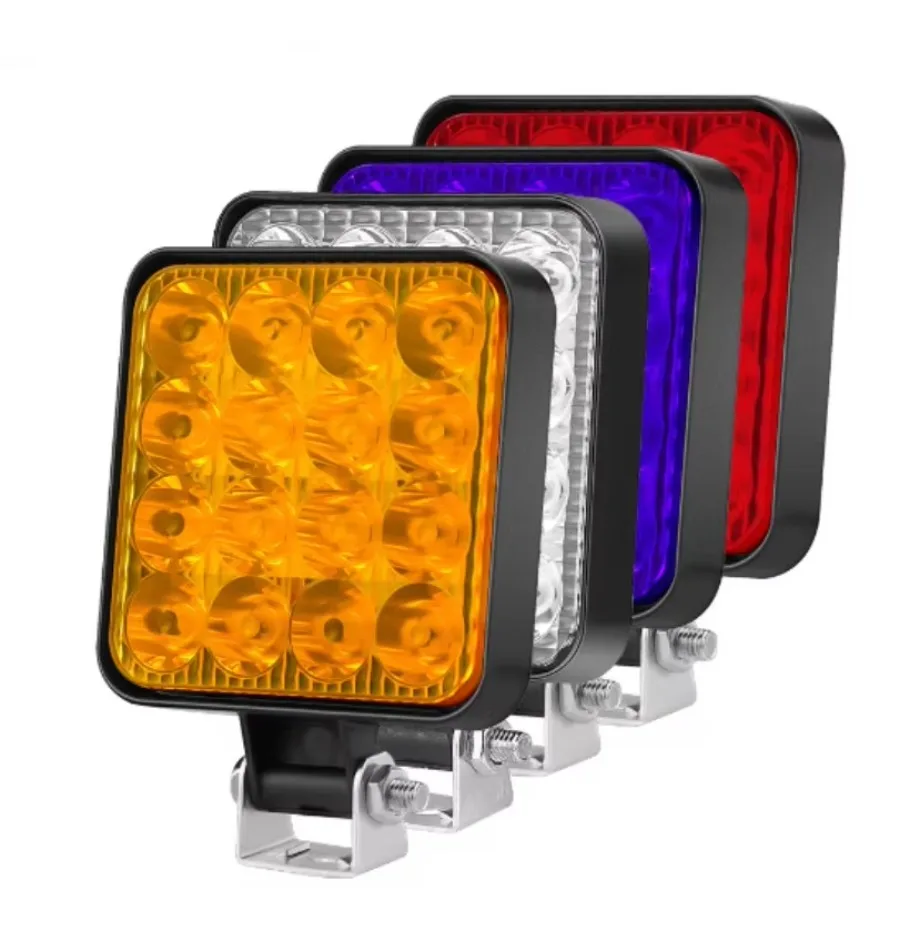 Spotlight Working Light 12v 1PCS 48w 16LED ABS+LED Accessories High Intensity Truck Off Road Tractor Waterproof Replacement 1x