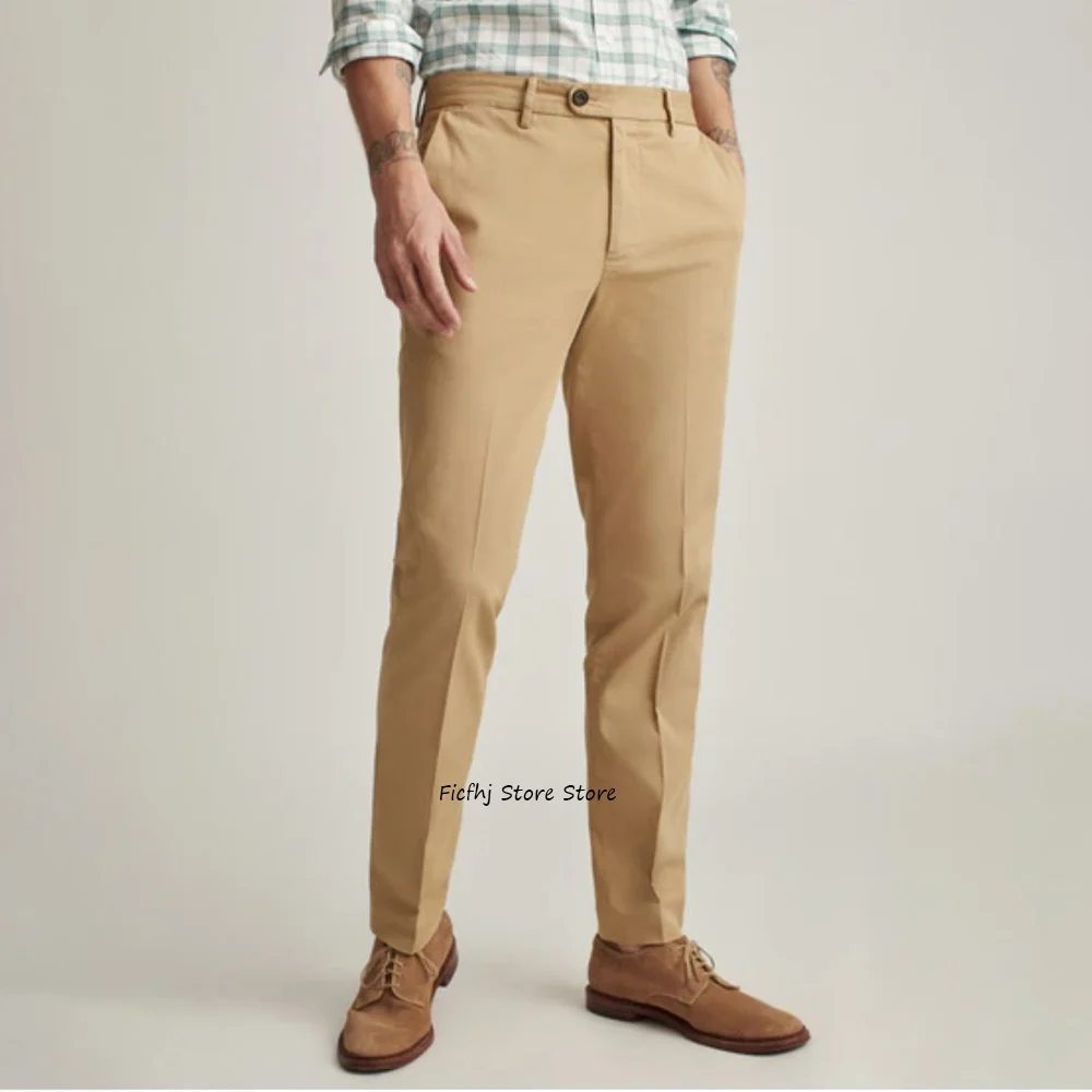 Arbeitshose Business Casual Polyester Gerade Hose für Herren Hose Einfarbige Hose Herren Schneiderei Klassische Kleidung