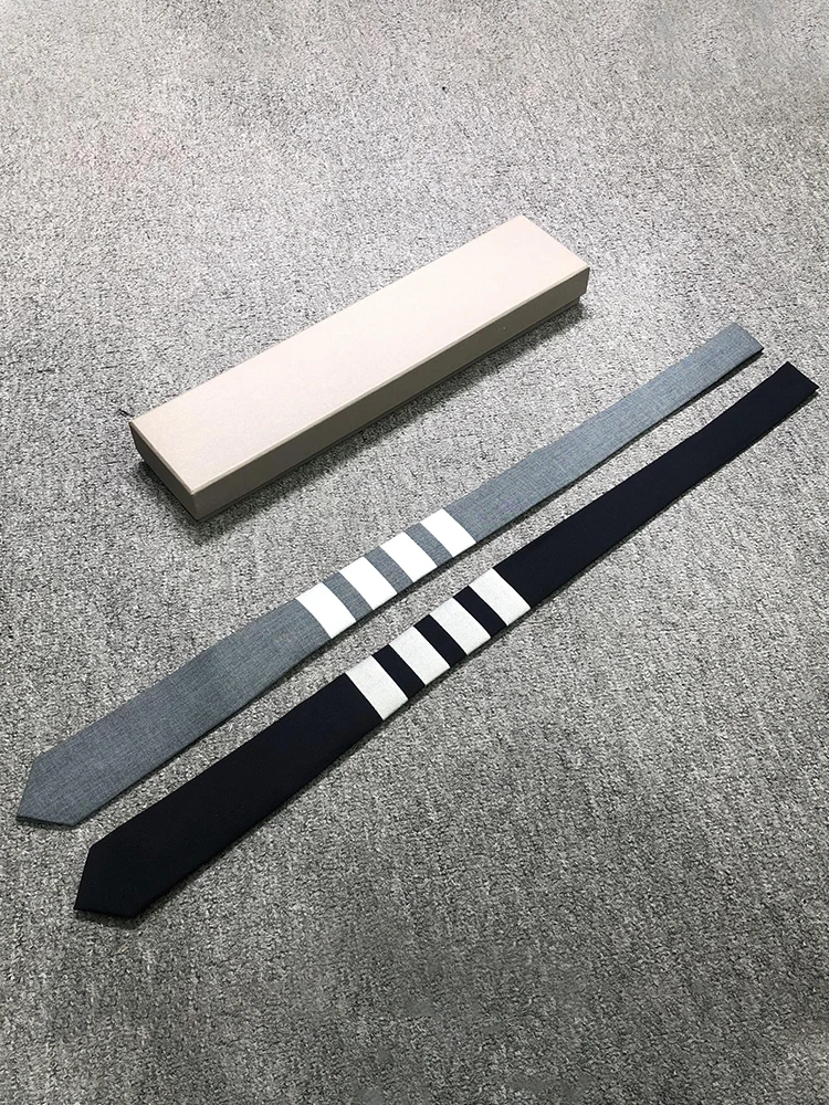 cravate-elegante-noire-a-quatre-rayures-en-laine-pour-homme-et-femme-style-decontracte-chemise-costume-cravate-de-style-japonais-tendance-universitaire
