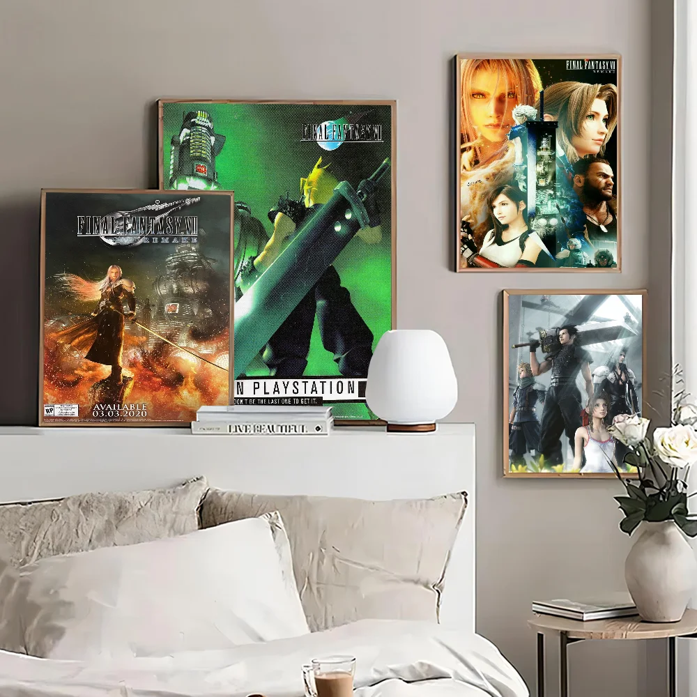 

Anime Figure Sketch Videogames FINAL FANTASY Poster Good Quality Prints and Posters HD Quality Poster Wall Art Painting Study