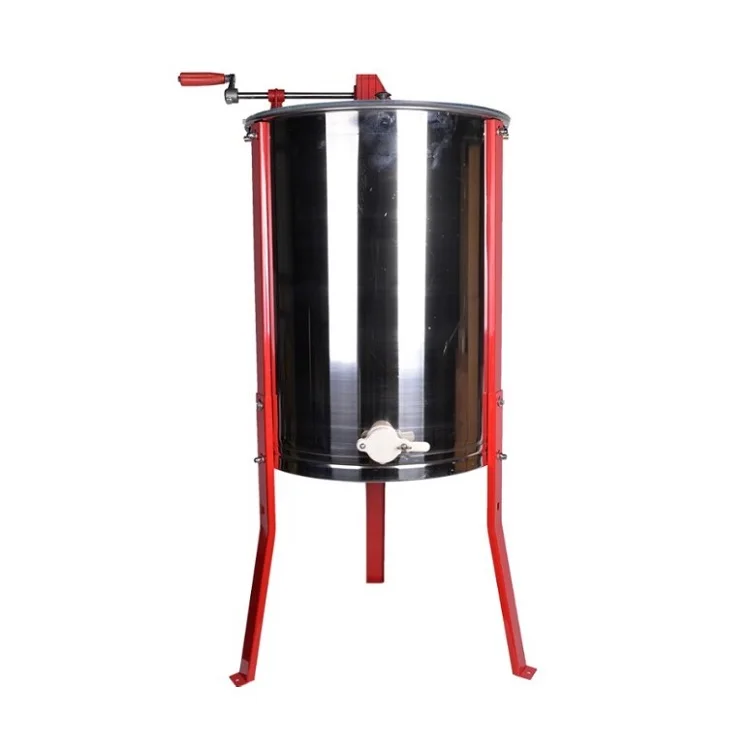 Honey Processing Machine Honey Centrifuge 4 Frames Manual Stainless Steel Honey Extractor For Beekeeping Equipment