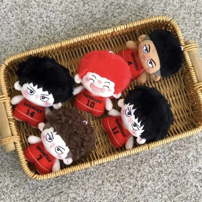 Slam Dunk Rukawa Kaede Sakuragi Hanamichi Q Version Standing Posture Plush Doll Crossbody Bag Hanging Ornaments Classmate Gifts