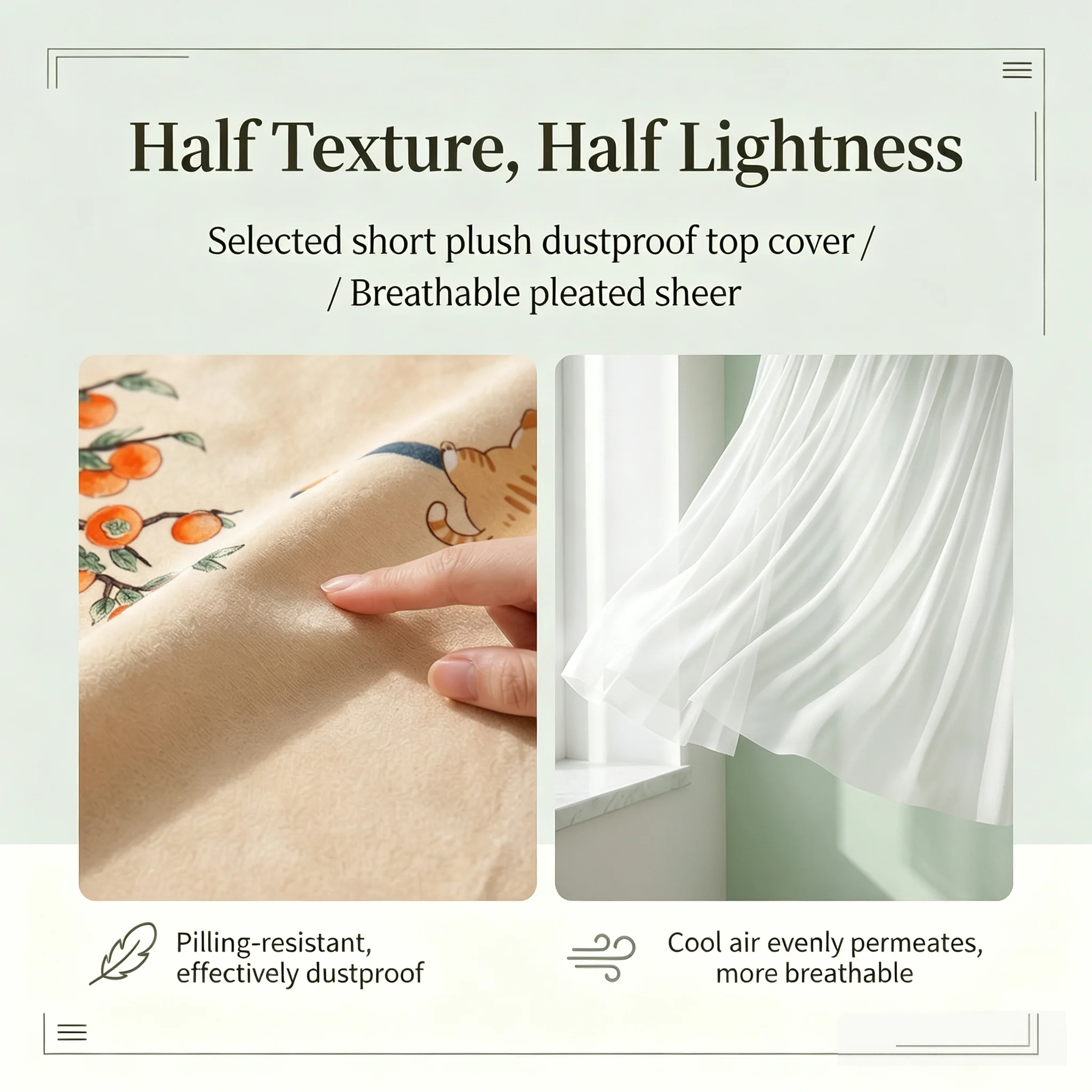 Cute Cartoon Animal Print Air Conditioner Wind Shield, Prevents Direct Blowing, Enhances the Appearance of Wall-Mounted Units, Dust Cover, Soft White Sheer Fabric Light-Transmitting Wind Shield, No-Drill Hanging Air Conditioner Wind Deflector, Prevents Direct Cold Air Blowing, Decorative Fabric Wind Shield for Air Conditioners