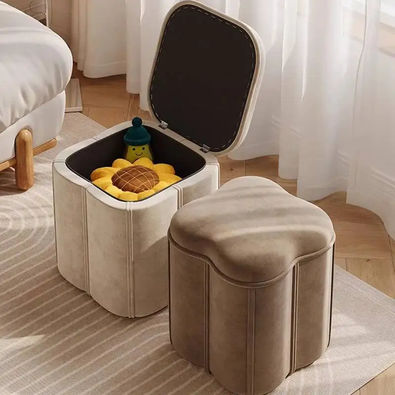 

Multifunctional Dressing Room Beauty Foot Relax Living Stool Foot Hallway Stool Moveable Taburetes Storage Modern Furniture